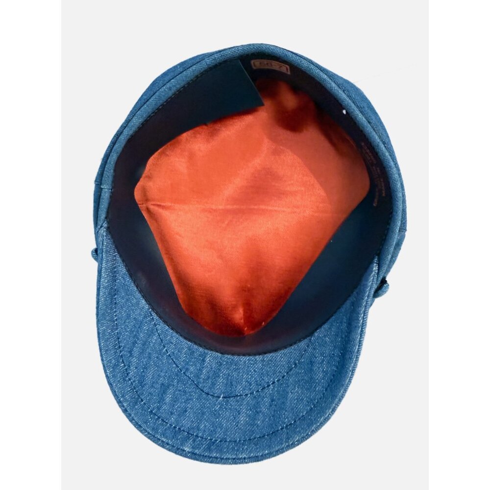 Greek Fishermen Blue and Black Denim Cap - Picture 5 of 9